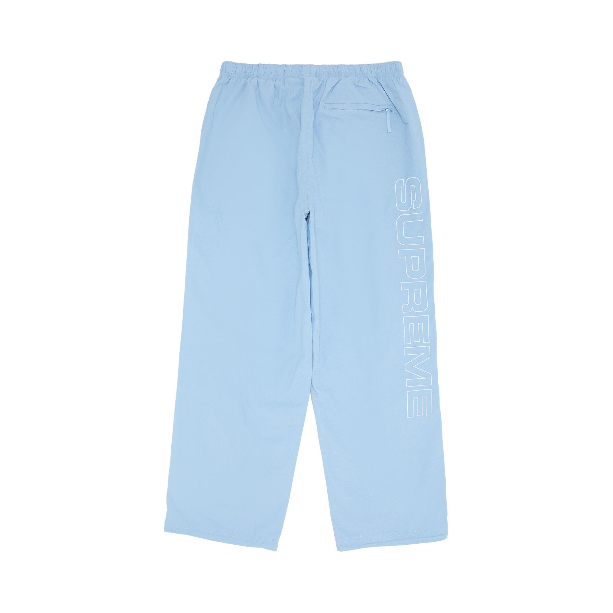 Buy Supreme Spellout Embroidered Ripstop Track Pant 'Light Blue