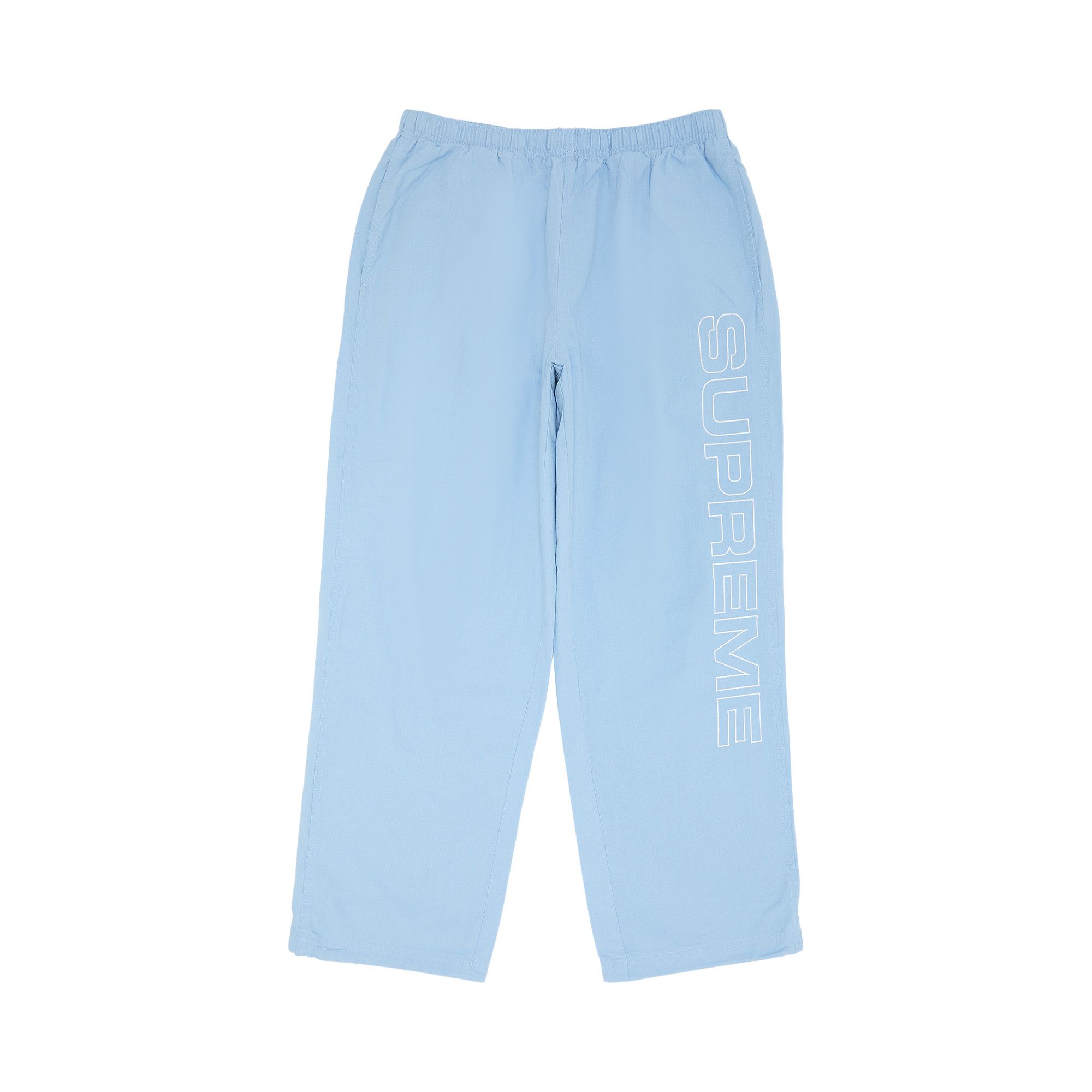 Supreme / ボトム/30/コットン/ブルー/無地 Buy Supreme Spellout Embroidered Ripstop Track Pant 'Light Blue