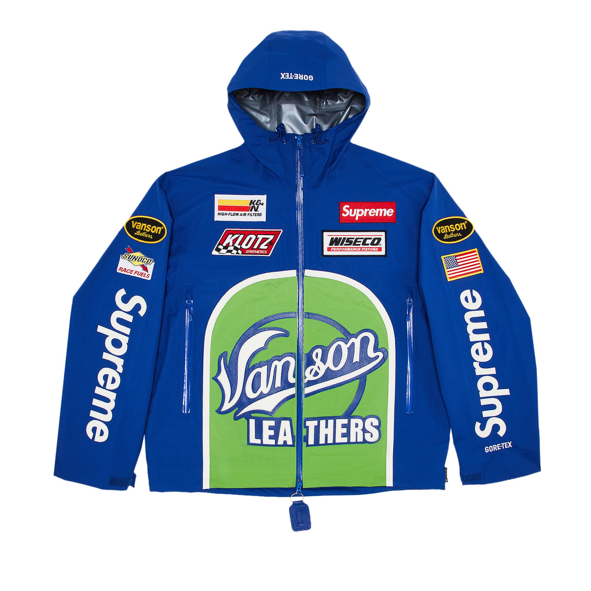 Supreme Vanson Leathers フード付きジャケット Sサイズ Supreme x Vanson Leathers】Hooded Work Jacket☆Red☆24FW