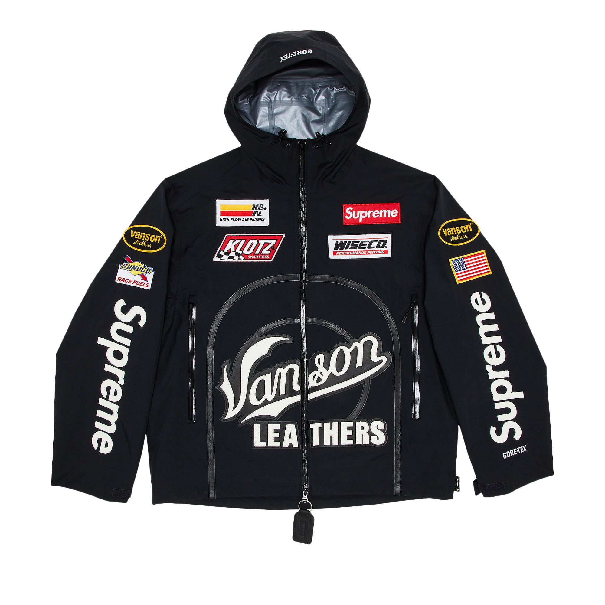 スケートボード Supreme x Vanson Leathers GORE-TEX Shell Buy Supreme x Vanson Leathers GORE-TEX Shell Jacket 'Black