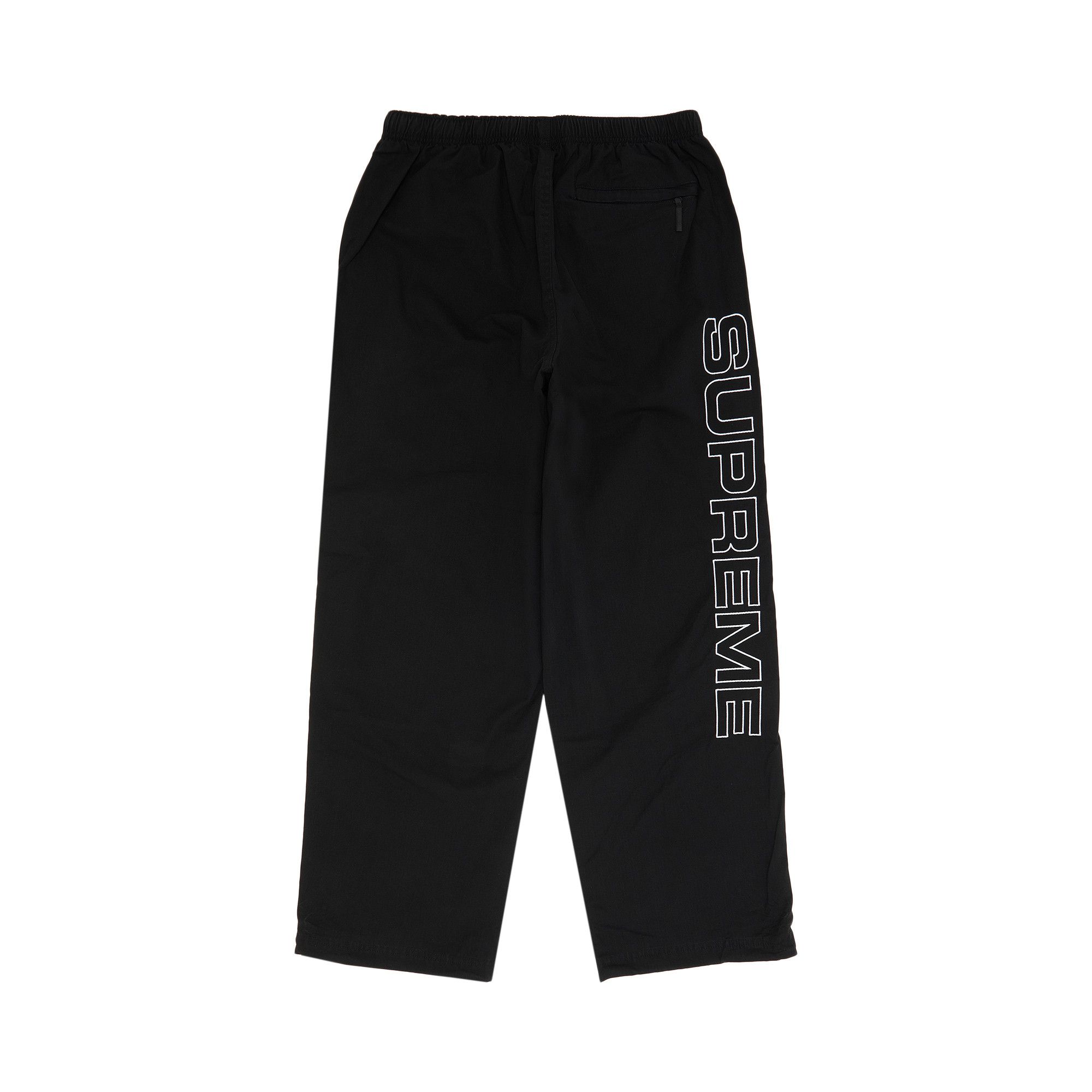 Buy Supreme Spellout Embroidered Ripstop Track Pant 'Black