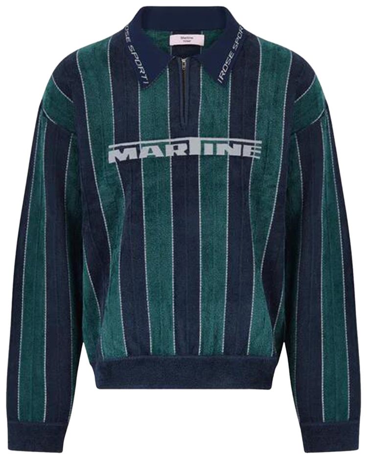 Martine Rose Sporty Logo Polo Green