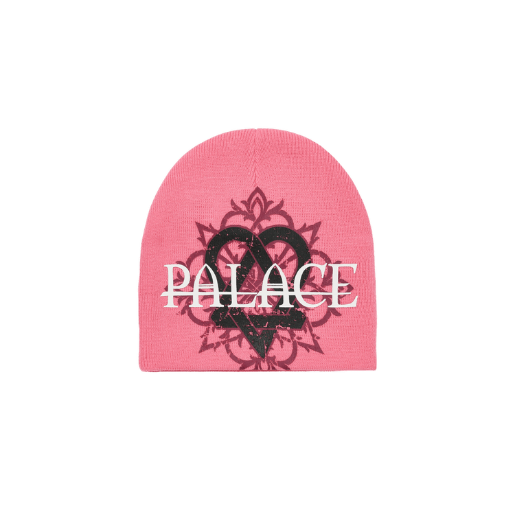 Buy Palace Tri-Gram Nein Cuff Beanie 'Pink' - P29BN005 | GOAT