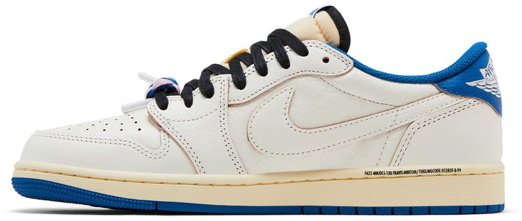 Fragment Design x Travis Scott x Air Jordan 1 Retro Low OG SP Sail Military Blue
