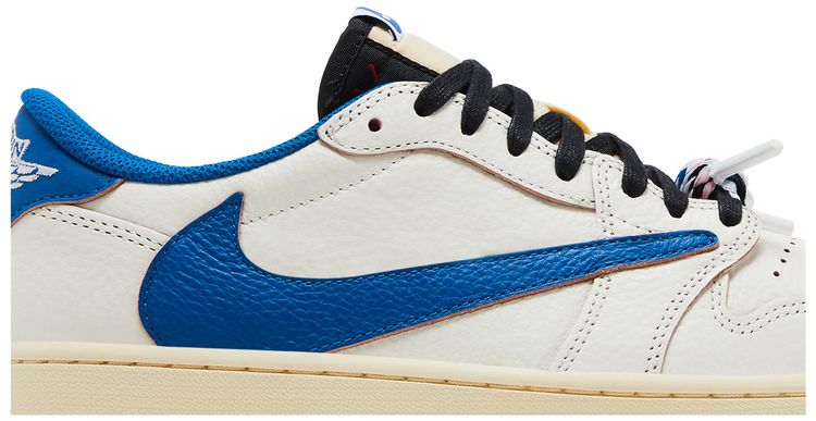 Fragment Design x Travis Scott x Air Jordan 1 Retro Low OG SP Sail Military Blue