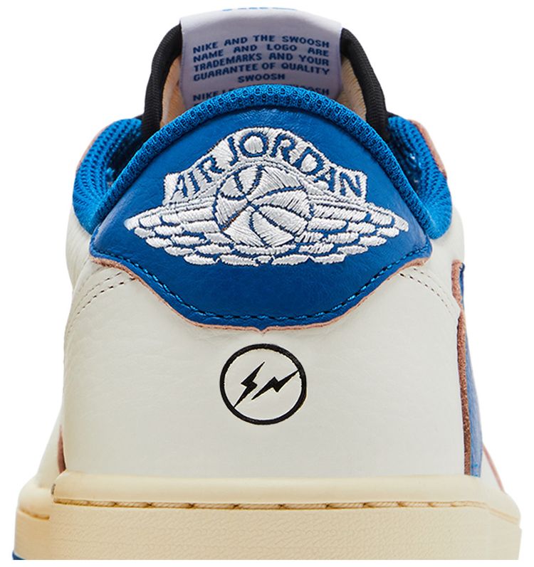 Fragment Design x Travis Scott x Air Jordan 1 Retro Low OG SP Sail Military Blue