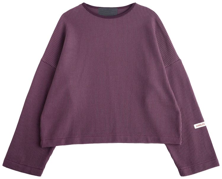Jungles Boxy Knit Sweater Purple