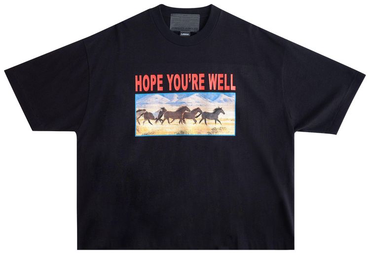 Jungles Horses Short Sleeve Tee Black