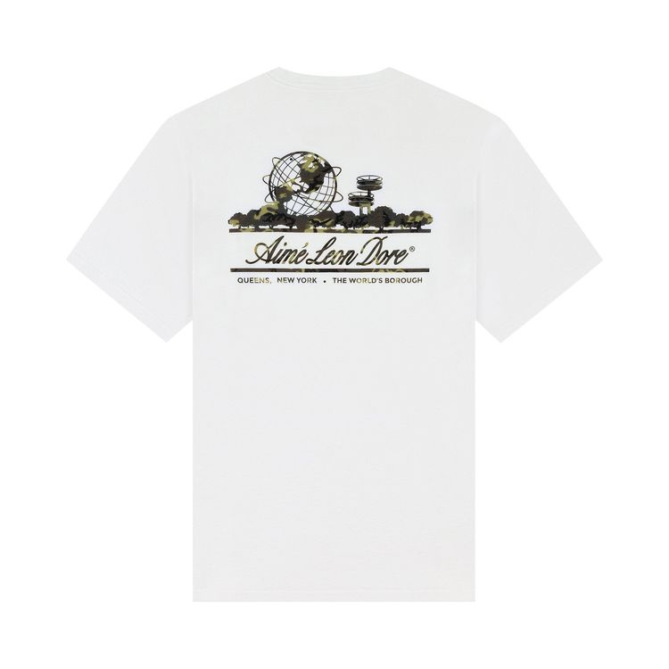 Aime Leon Dore Camo Unisphere Tee Bright White