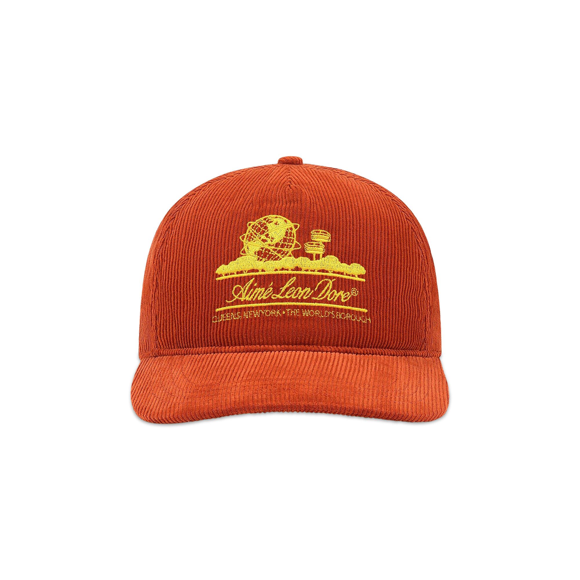 AIMÉ LEON DORE コーデュロイキャップ　オレンジ Buy Aimé Leon Dore Corduroy Unisphere Hat 'Rust' - FW25AH017 RUST