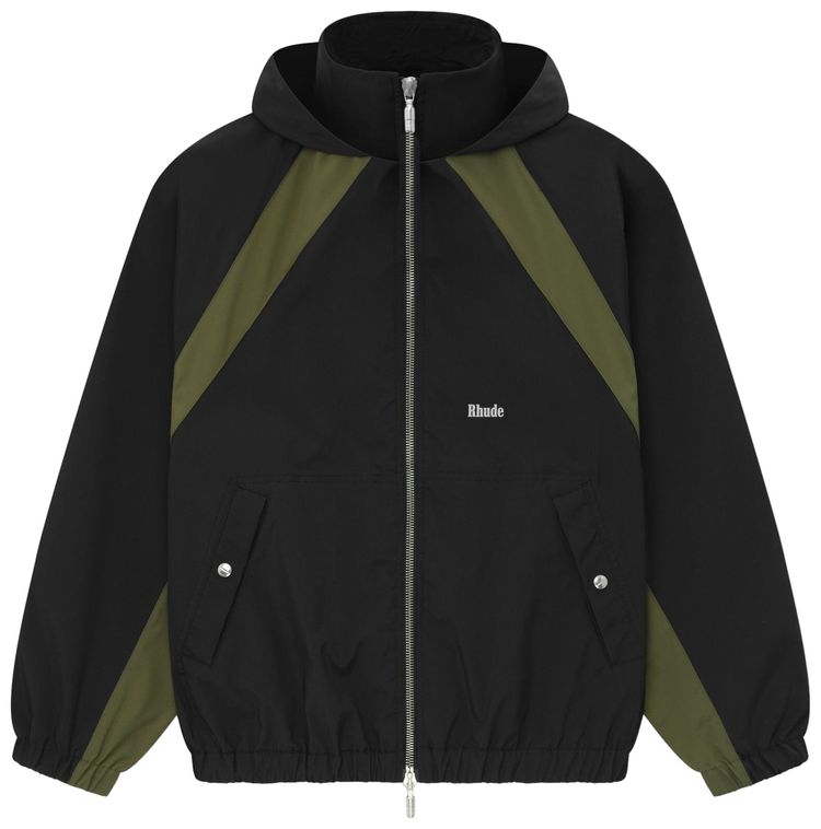 Rhude Aerial Track Jacket Black