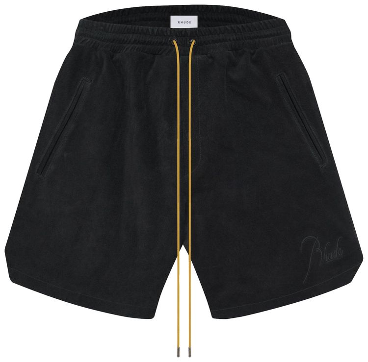 Rhude Leather Short Black