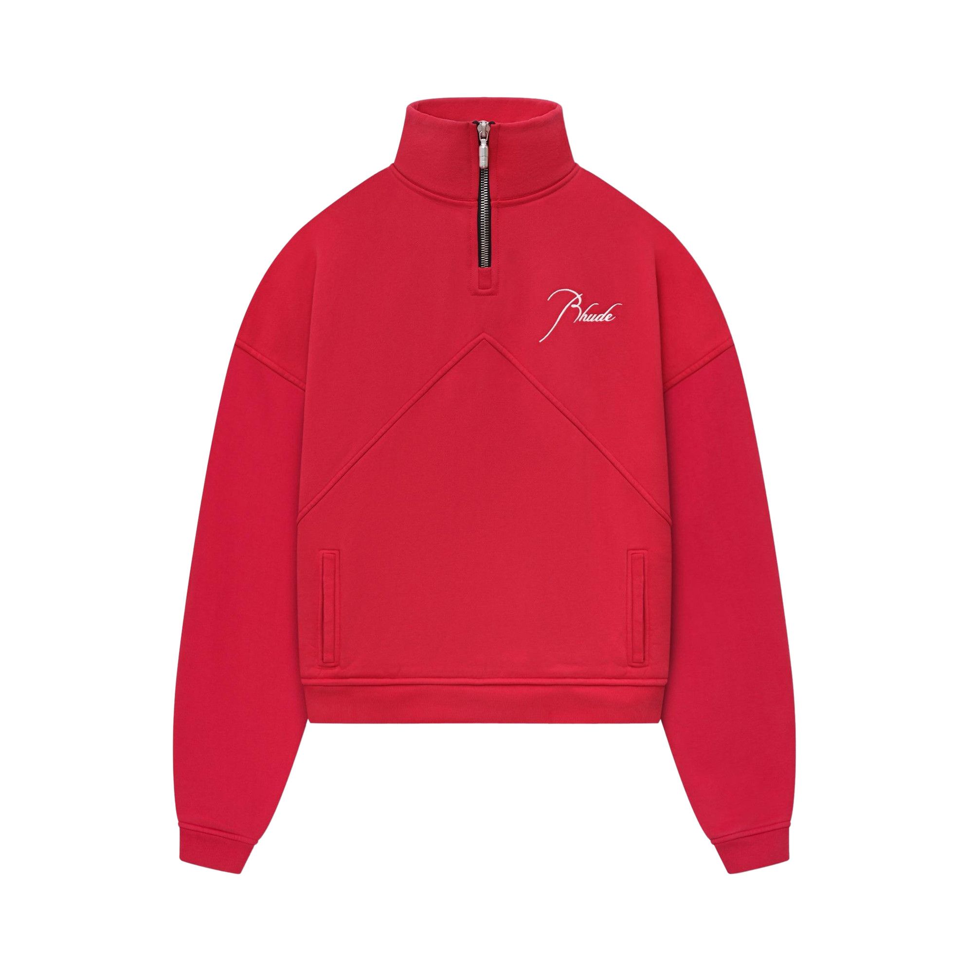 Buy Rhude Quarter Zip 'Vintage Red' - SS24TT13167278 VTR | GOAT