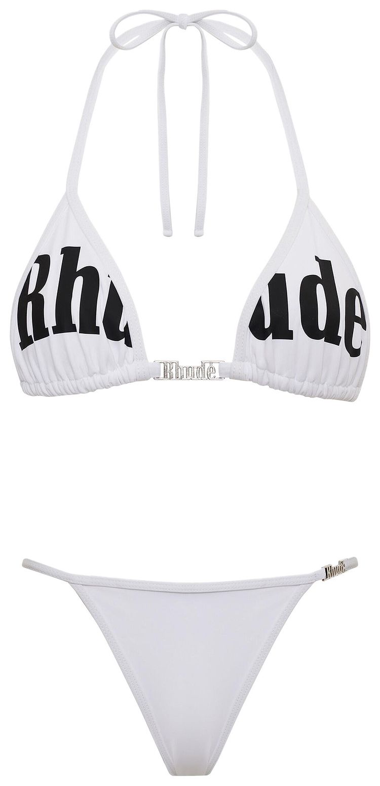 Rhude Tropez Two Piece Bikini WhiteBlack