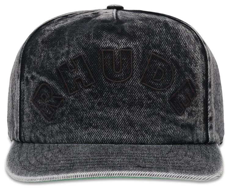 Rhude Denim Arc Logo Hat Black
