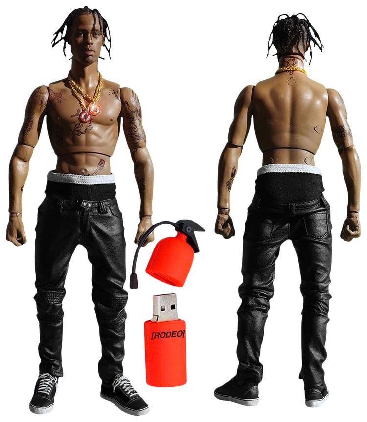 Cactus Jack by Travis Scott Travis Scott Action Figure  Rodeo Album USB Rodeo 10 Years Edition Multicolor