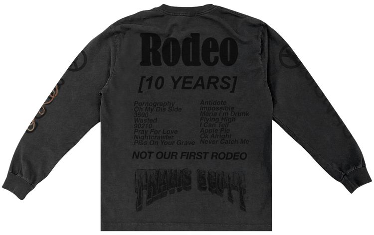 Cactus Jack by Travis Scott Rodeo 10 Years Desert Long Sleeve Black
