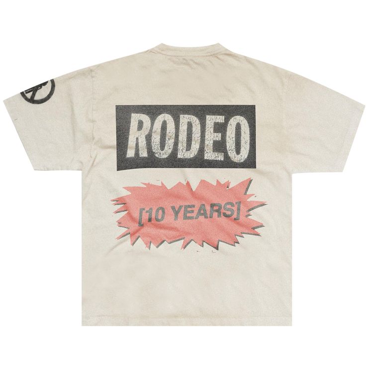 Cactus Jack by Travis Scott Rodeo 10 Years Chain Tee White
