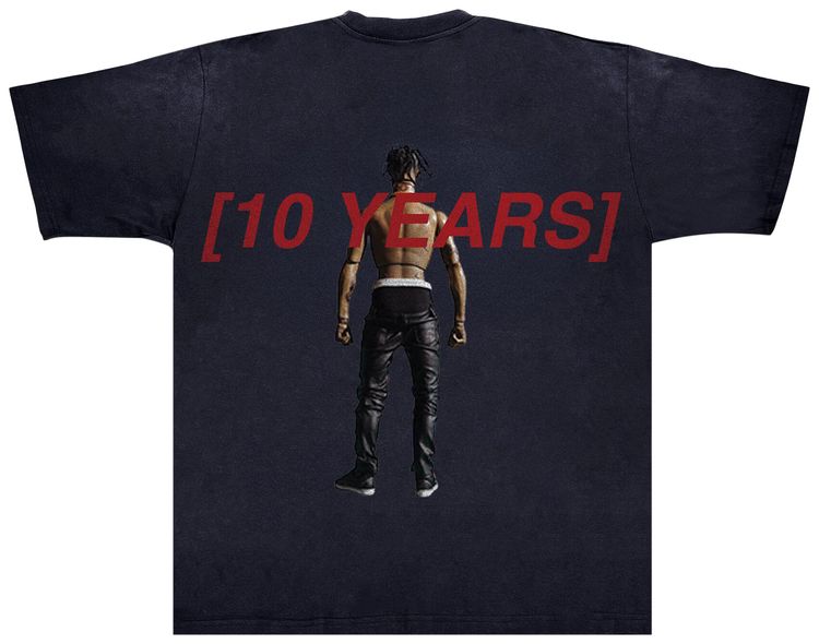 Cactus Jack by Travis Scott Rodeo 10 Years Action Figure Tee Black