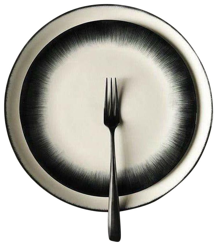 Ann Demeulemeester x Serax 175cm Plate WhiteBlack