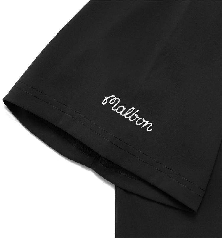 Malbon Performance Blade Collar Polo Shirt Black