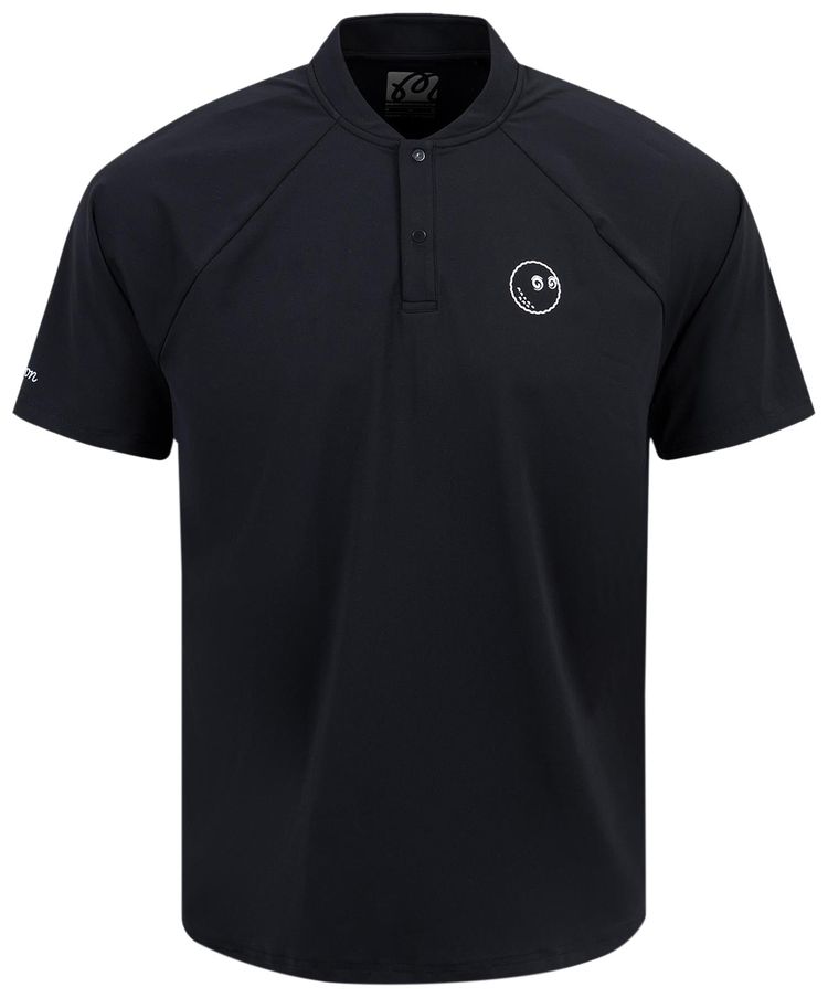 Malbon Performance Blade Collar Polo Shirt Black