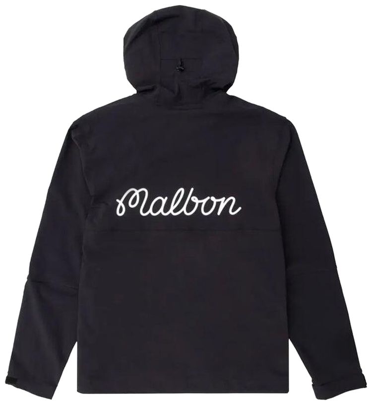 Malbon Performance Full Zip Shell Jacket Black