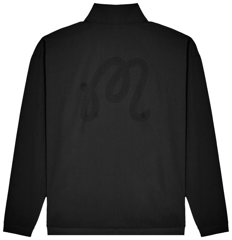 Malbon Performance Quarter Zip Shell Pullover Black