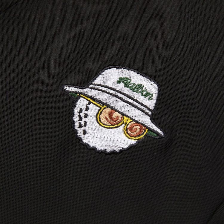 Malbon Paneled Performance Pique Shirt BlackCharcoal