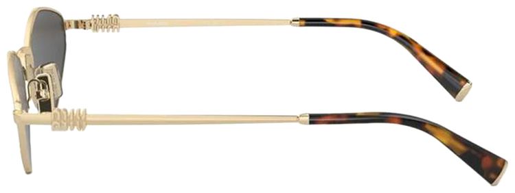 Miu Miu Logo Sunglasses Pale Gold