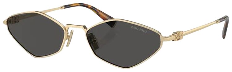 Miu Miu Logo Sunglasses Pale Gold