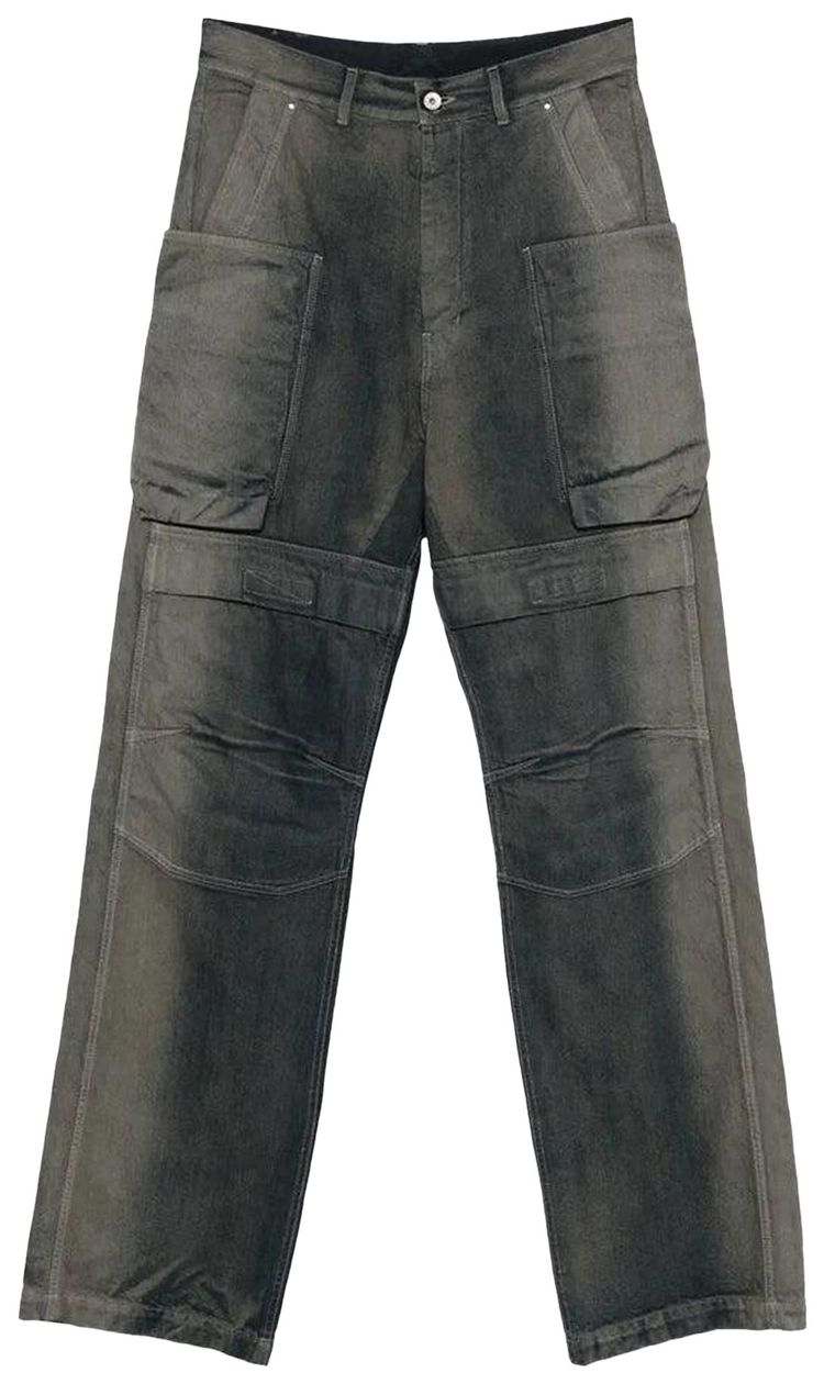 Rick Owens Pantaloni In Denim Stefan Cargo Jeans Darkdust Degrade