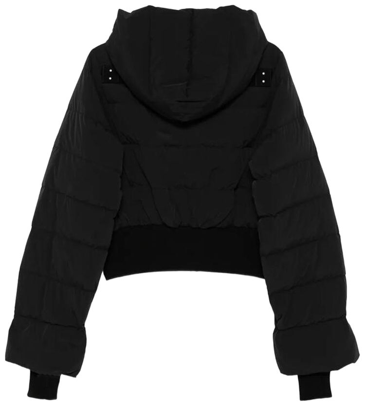 Rick Owens Hooded Quilt Jacket Black