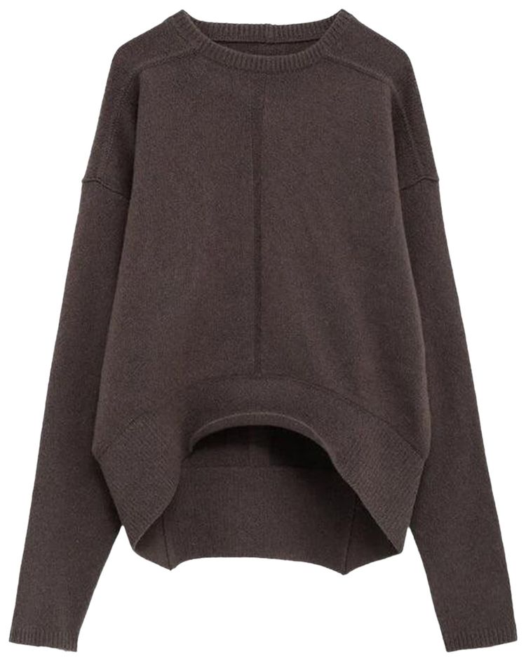 Rick Owens Maglia Round Neck Knitwear Darkdust