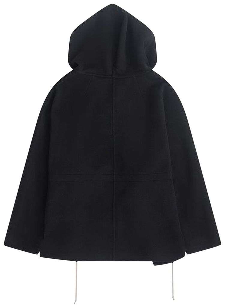 Rick Owens Tunica Hooded Tunic Top Black