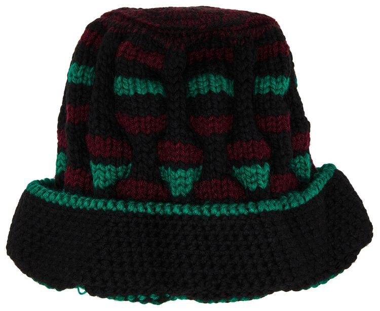 Nicholas Daley Hand Knitted Roots Hat Black