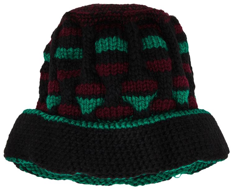Nicholas Daley Hand Knitted Roots Hat Black