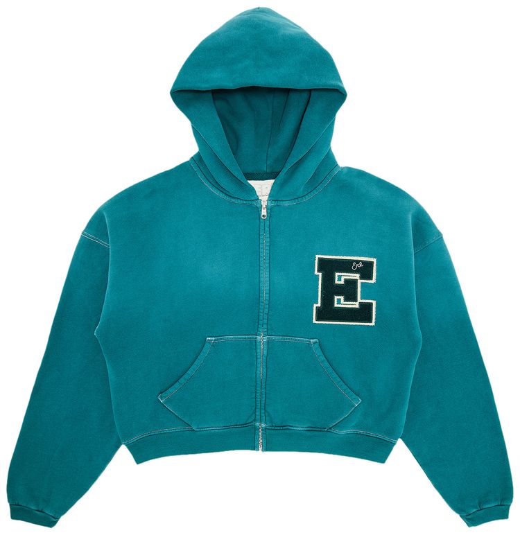 ERL Letterman Hoodie Green