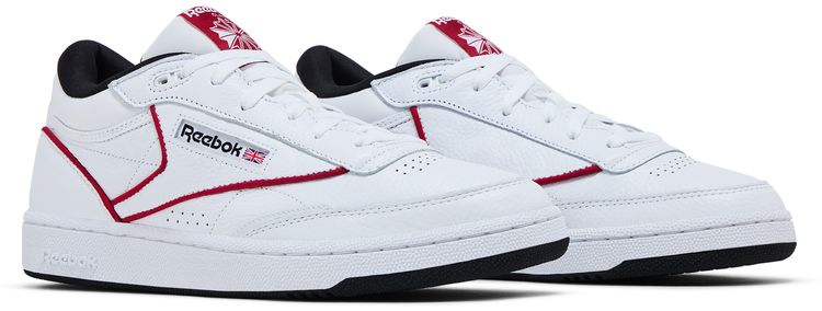 Reebok Club C Mid 2 White Flash Red