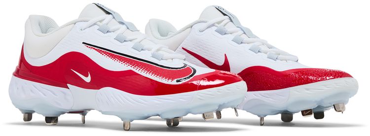 Nike Alpha Huarache Elite 4 Low White University Red