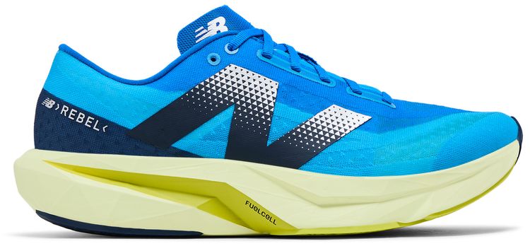 New Balance FuelCell Rebel v4 2E Wide Spice Blue Limelight