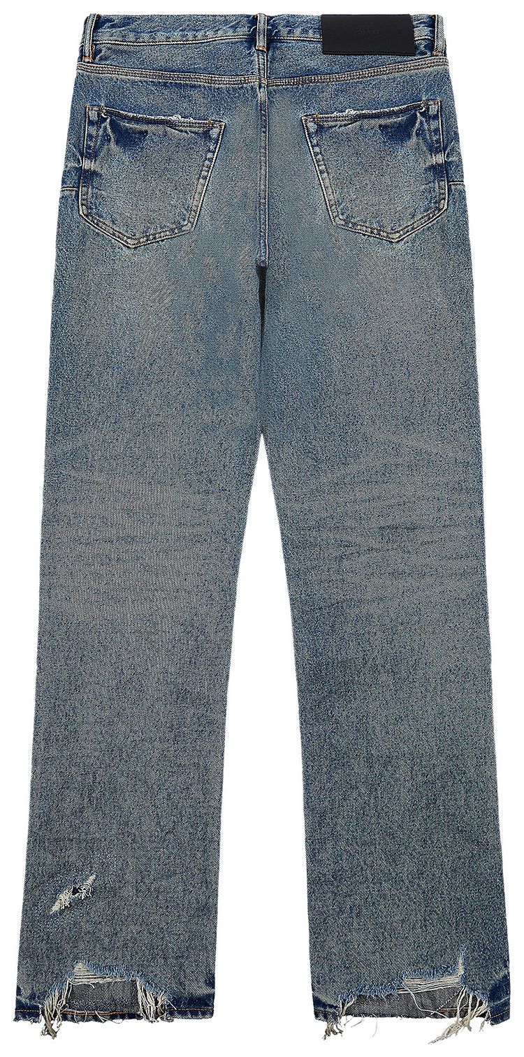 PURPLE BRAND Dirty Repair Blowout Denim Blue
