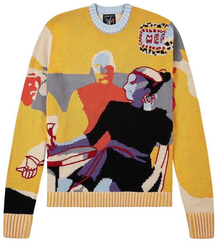 KidSuper Last Drink Sweater Yellow