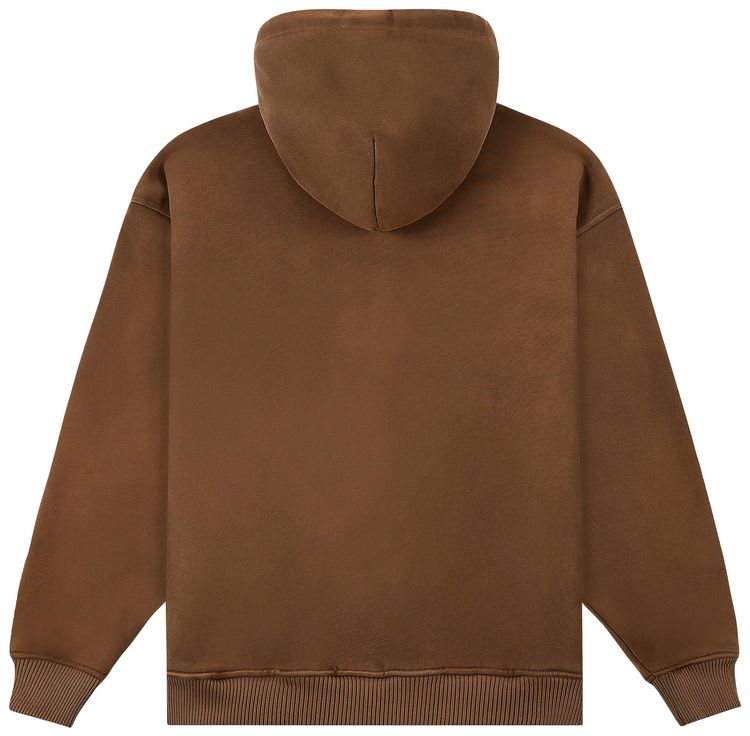 KidSuper Patchwork Face Zip Up Hoodie Brown