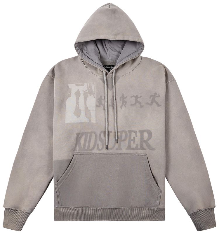 KidSuper Sun Faded Hoodie Grey