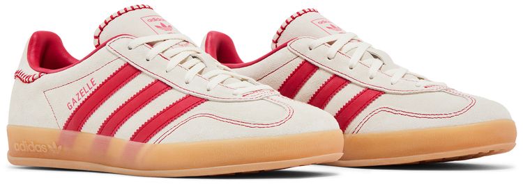 adidas Wmns Gazelle Indoor Beige Scarlet Gum