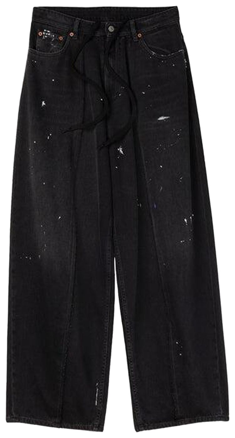 MM6 Maison Margiela Black Denim With Paint Black