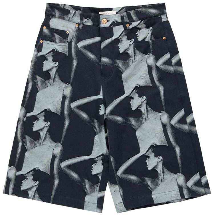 Wales Bonner Jet Shorts Indigo