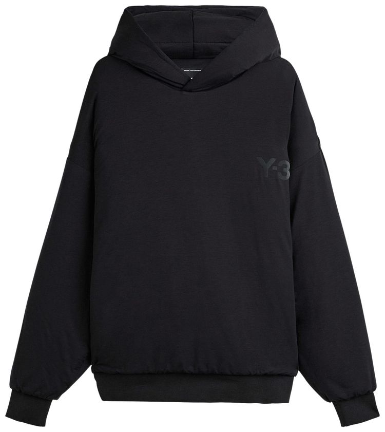 Y 3 Padded Hoodie Black