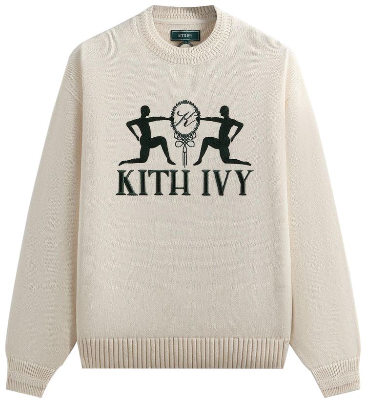 Kith Ivy Emblem Crewneck Sweater Sandrift